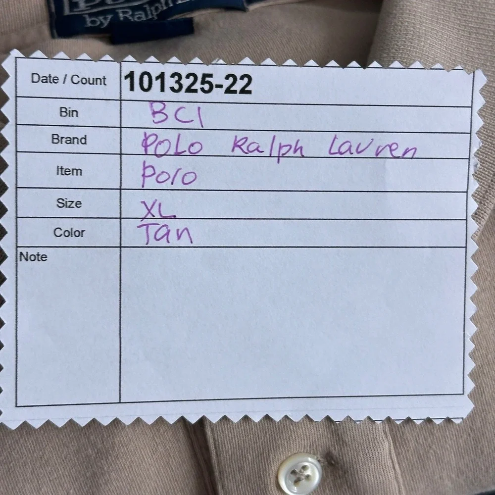 Polo Ralph Lauren‎ Polo Shirt Tan XL